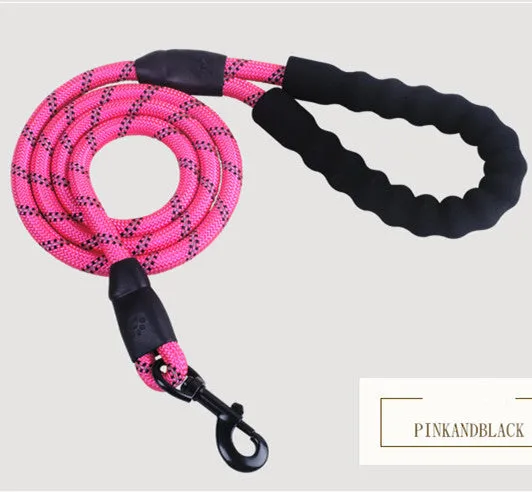 Reflective Nylon Large Pet Training Leash