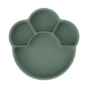 Remi Silicone Divider Plate - Olive Green