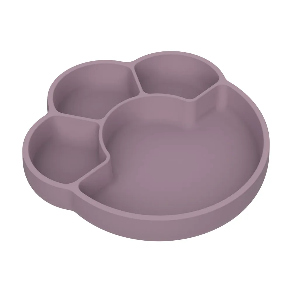 Remi Silicone Divider Plate - Pink Clay