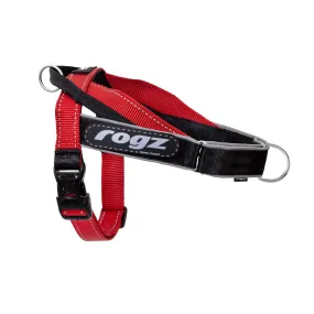 Rogz Utility LetzGo Personalised Harness Red Med=^._.^=