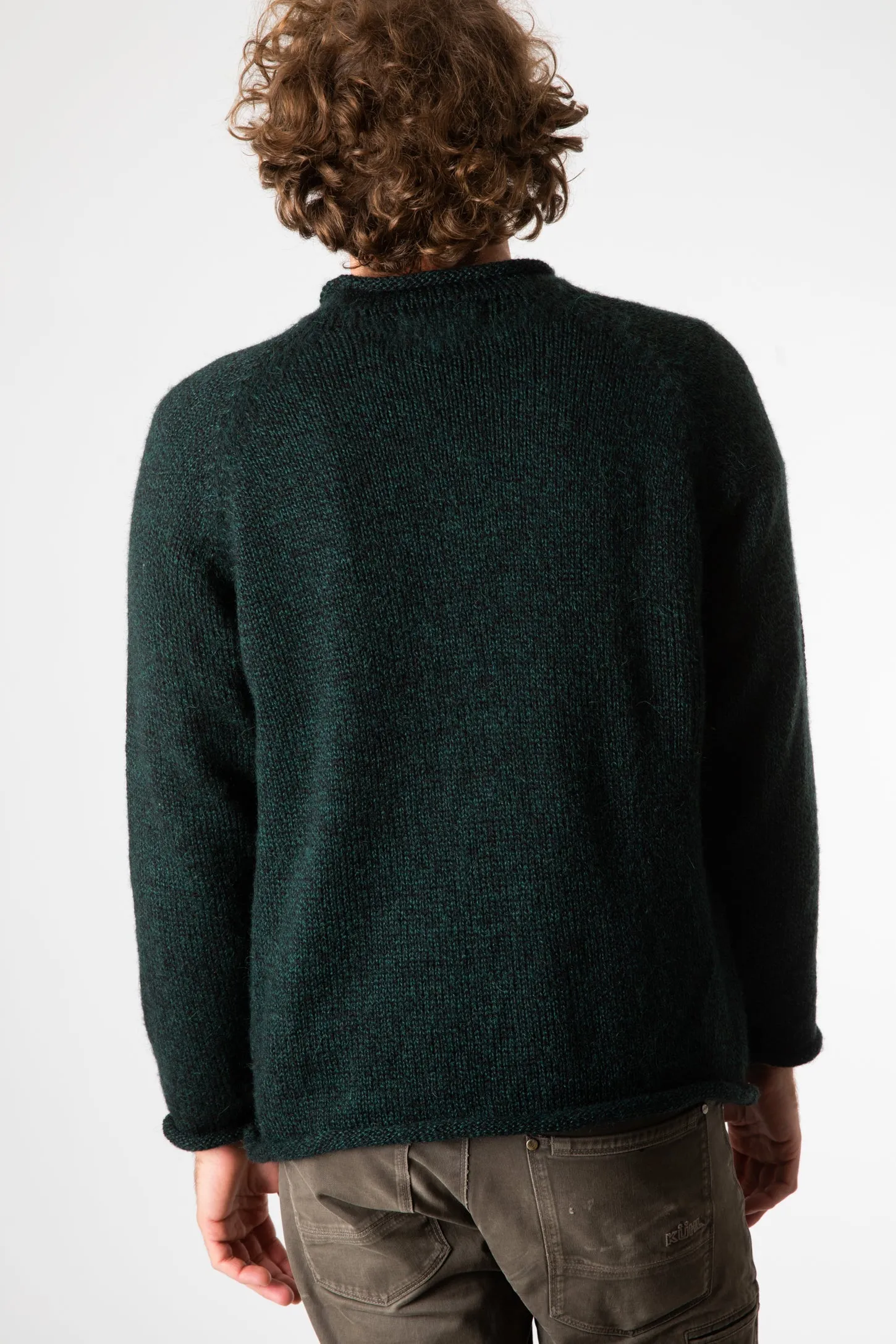 Roll Neck Unisex Alpaca Sweater