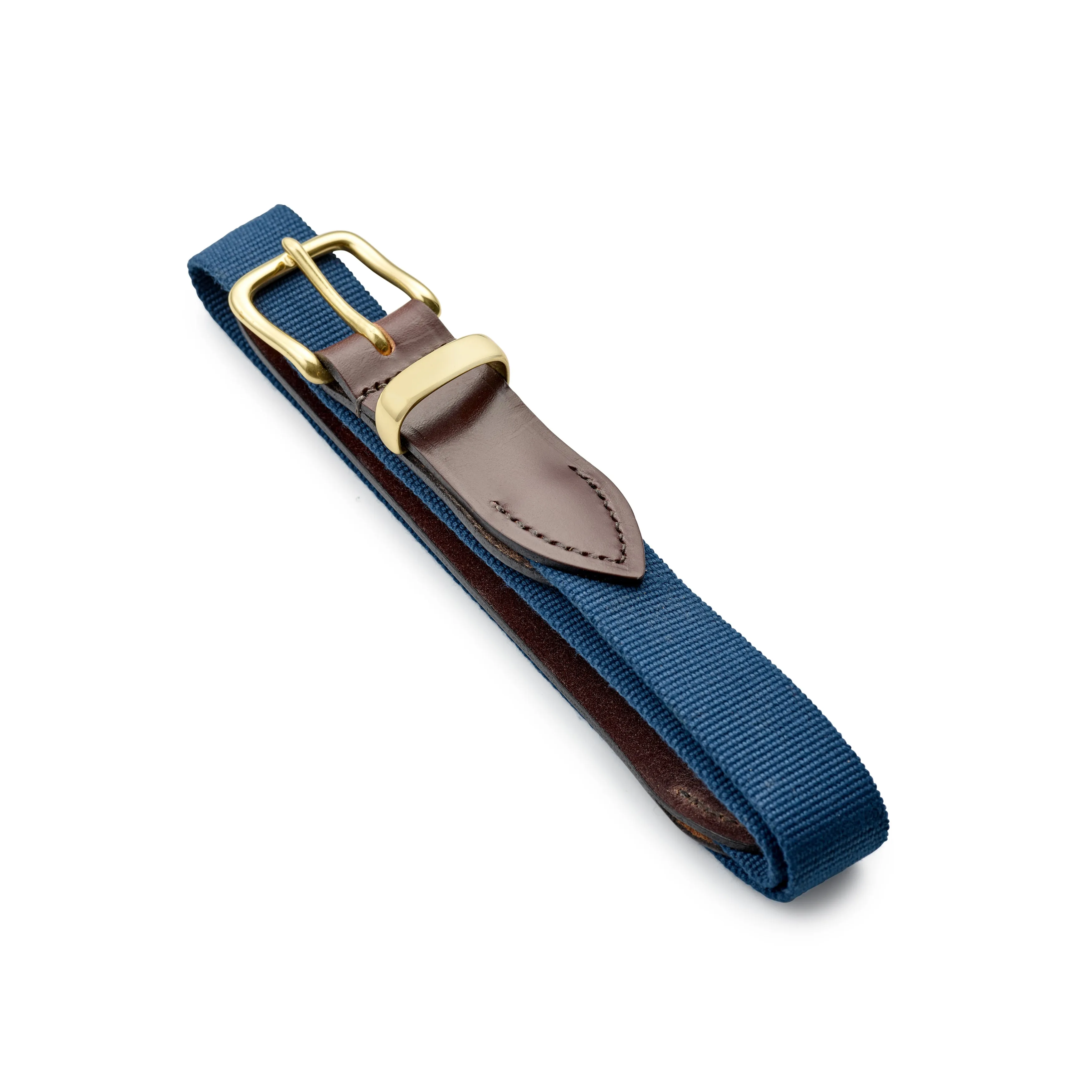 Royal Blue Belt with Chestnut Leather