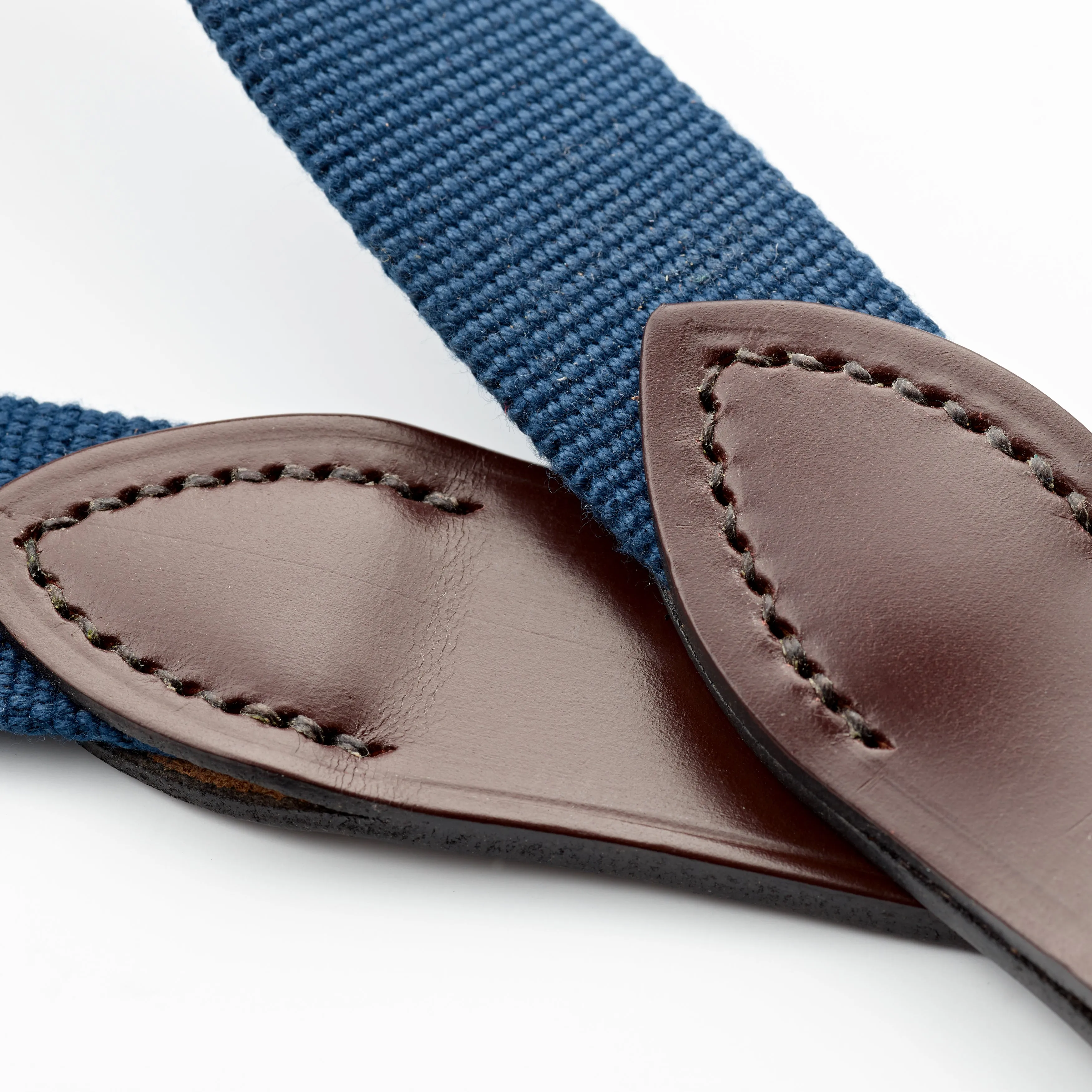 Royal Blue Belt with Chestnut Leather