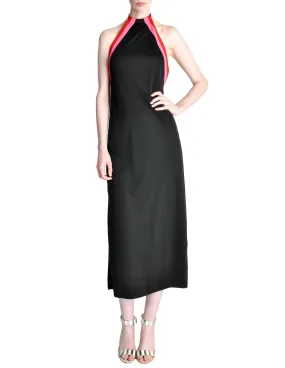 Rudi Gernreich Vintage Black Pink Red Halter Dress