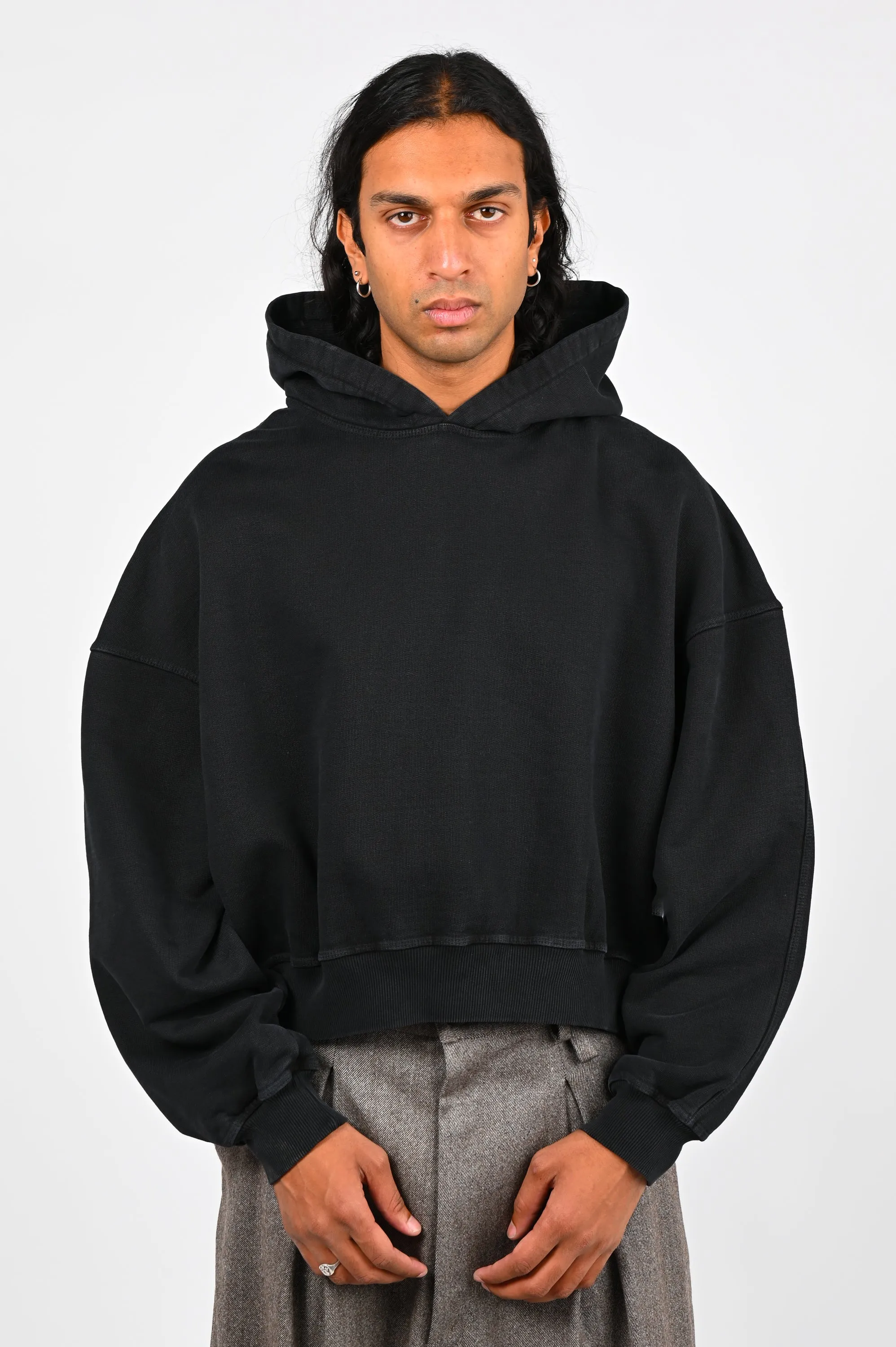 Sacred Archive 'Uniform' Hooded Jumper in Aged Black