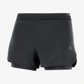 Salomon Womens Cross 2in1 Short - Black