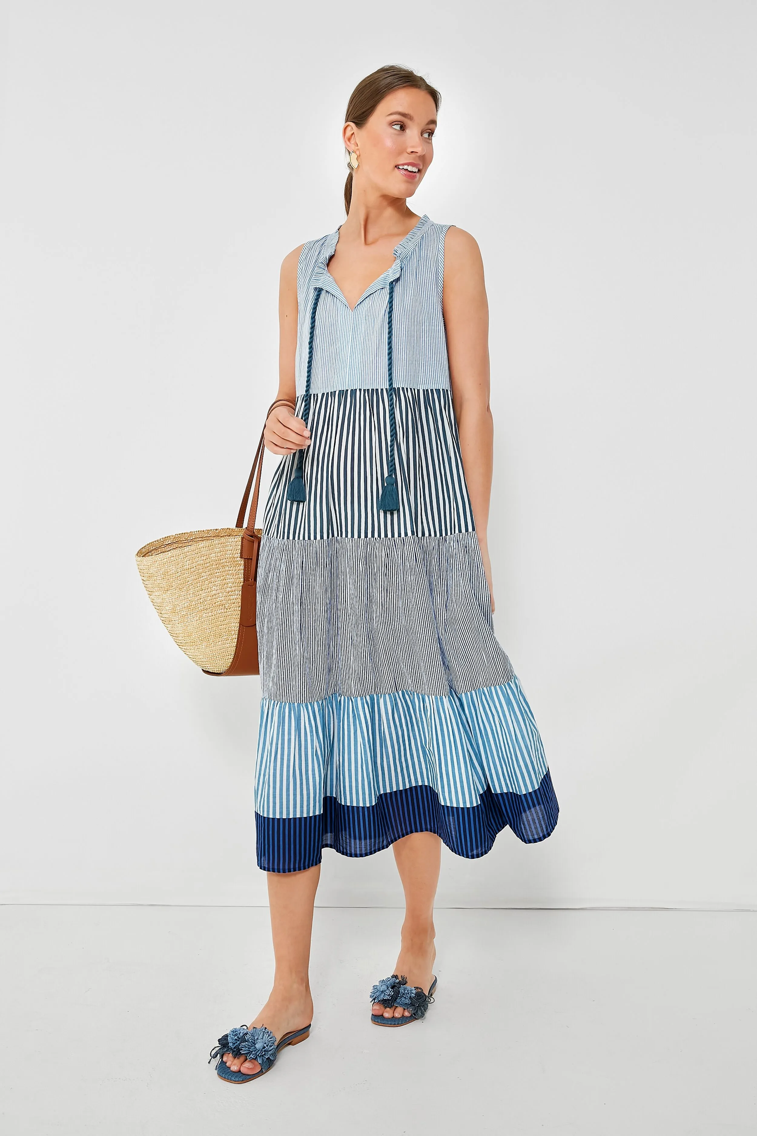 Seaside Stripe Salty Paloma Caftan