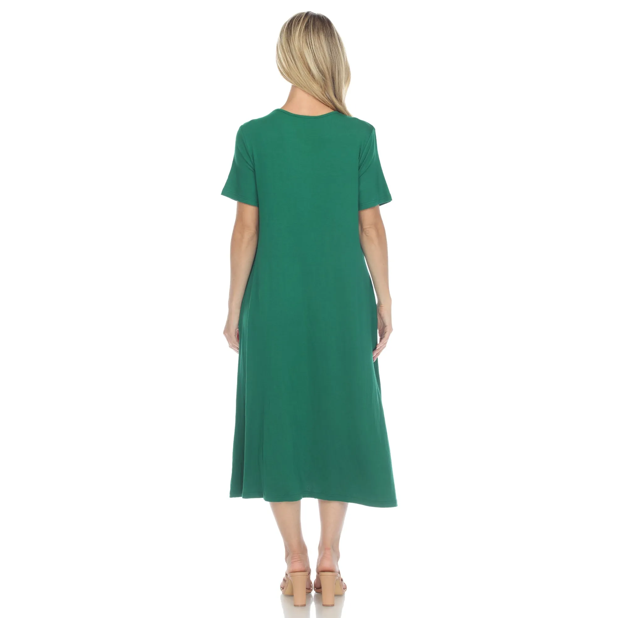 Short Sleeve Midi Dress