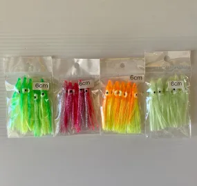 SNAPPER TACKLE - SQUID SKIRTS 6cm - 5pk