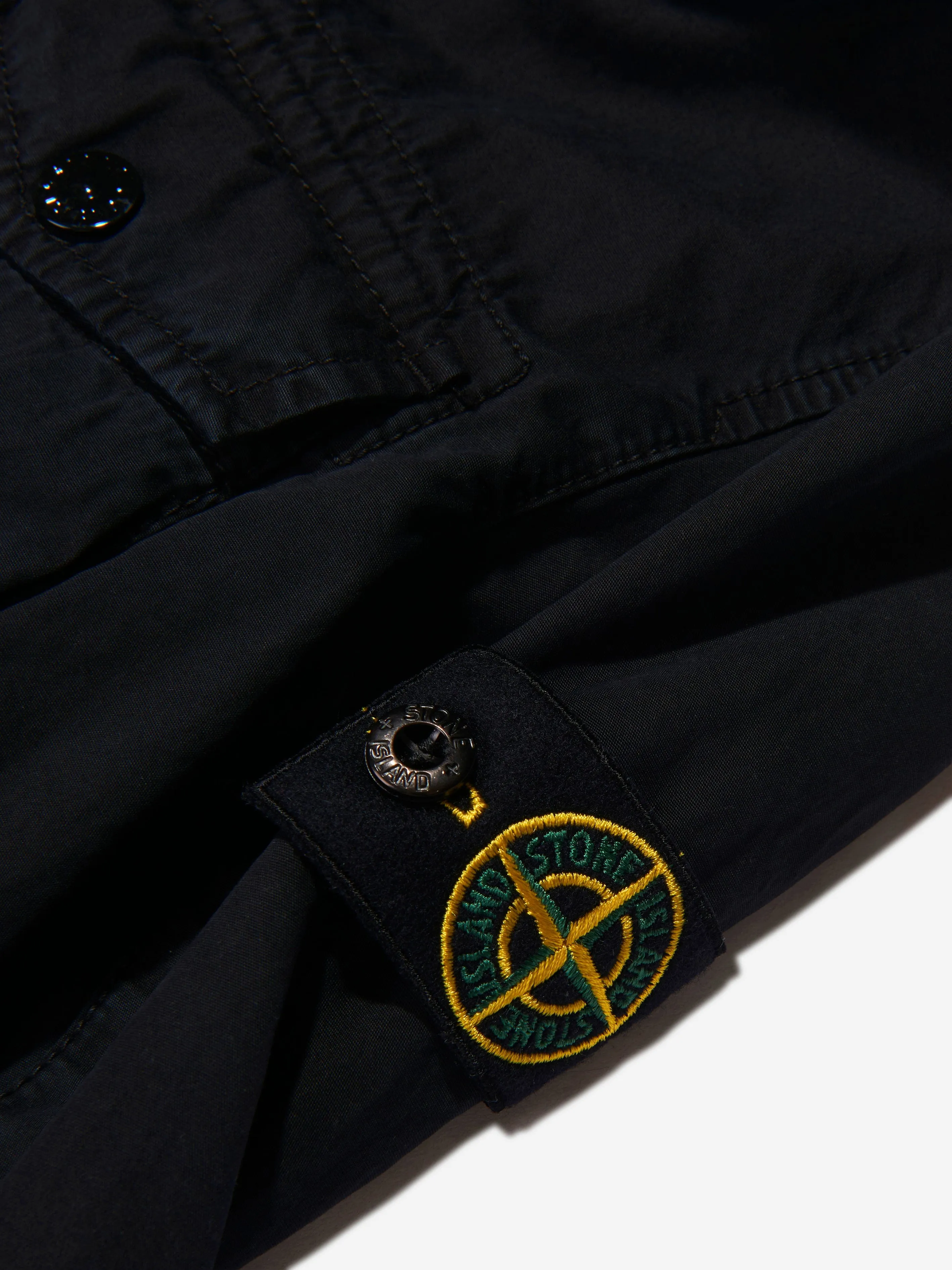 Stone Island Junior Boys Zip Up Hooded Shacket