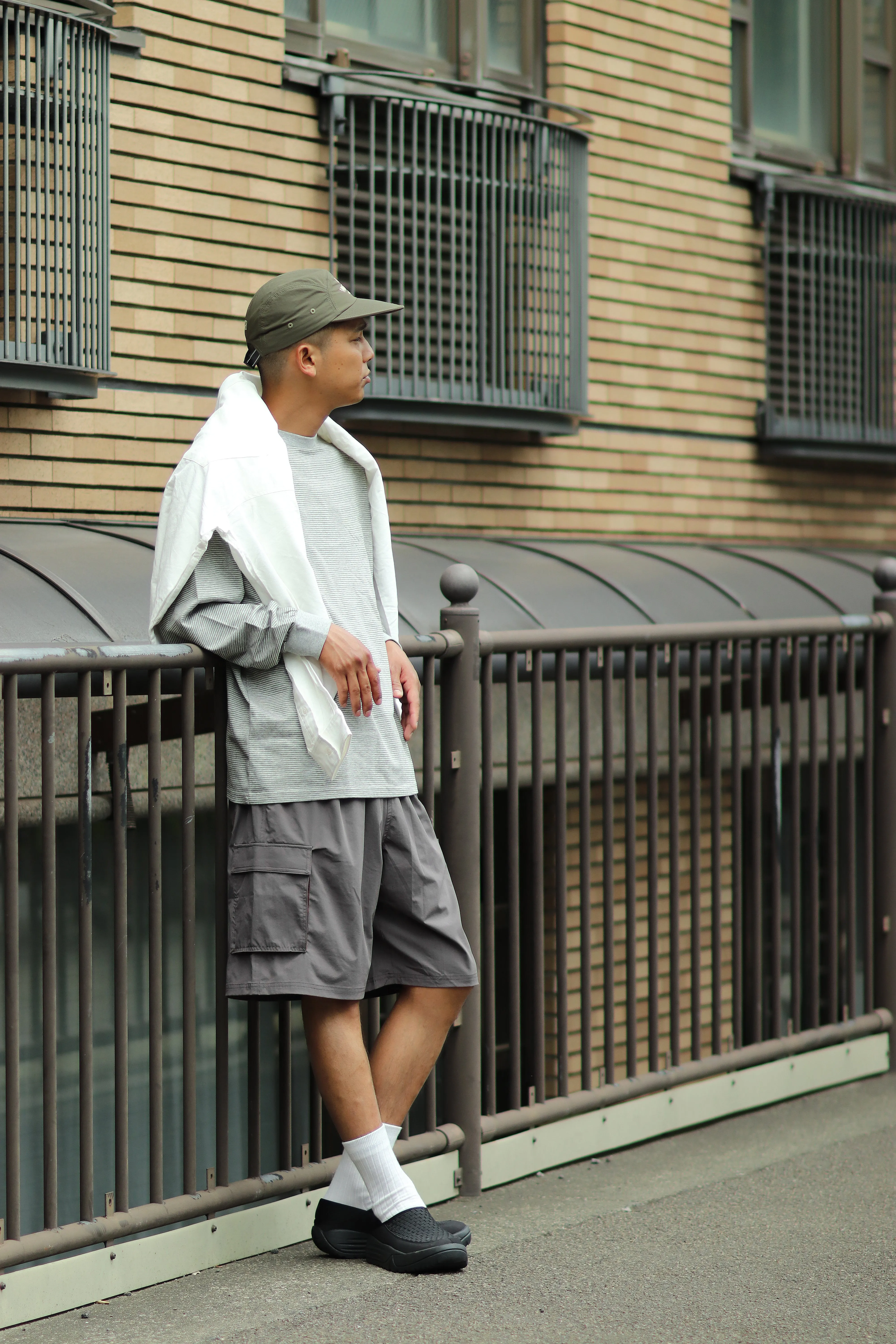 Strerch Nylon Beach shorts〈RC-24503〉Russell Athletic