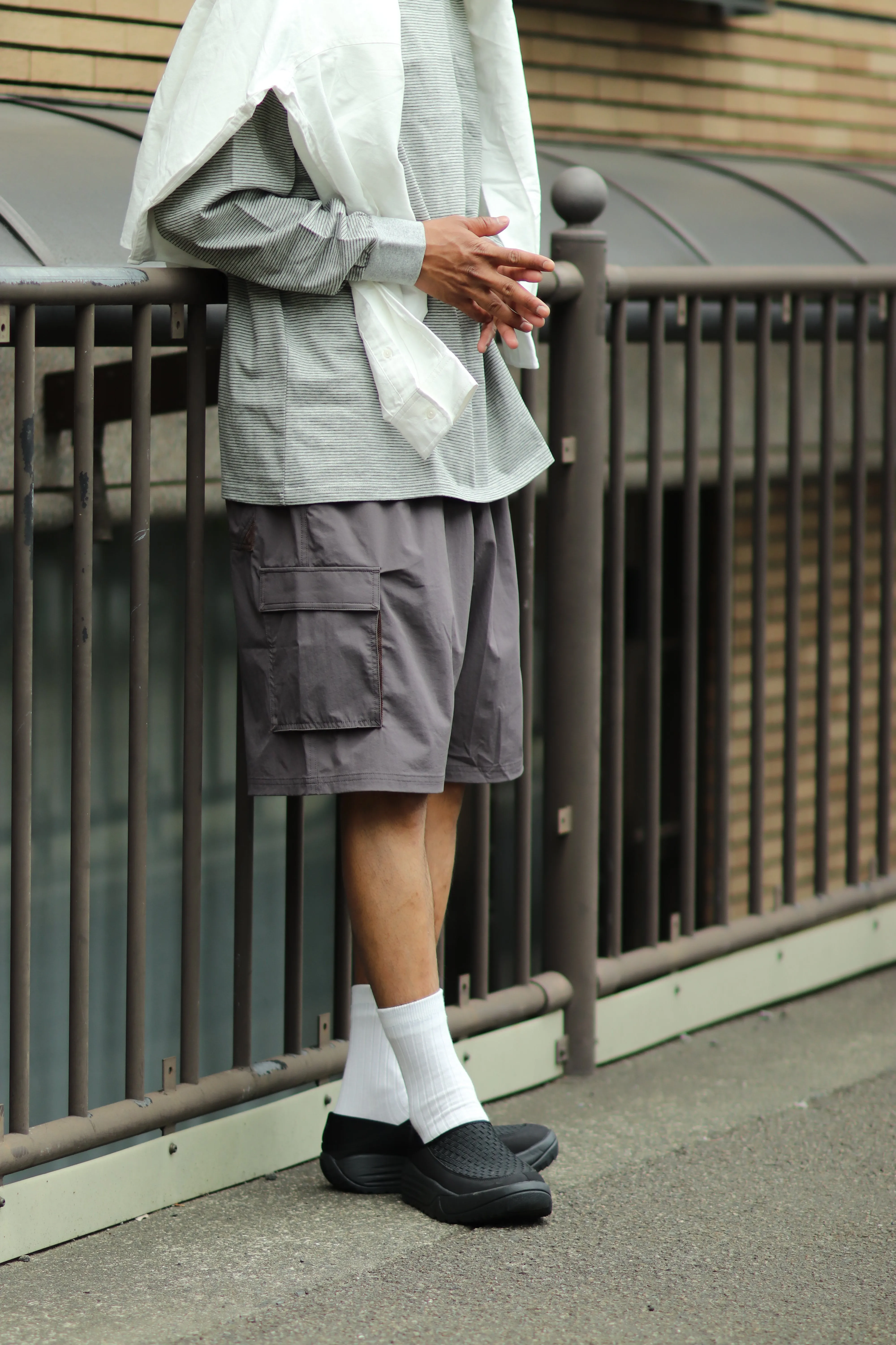 Strerch Nylon Beach shorts〈RC-24503〉Russell Athletic