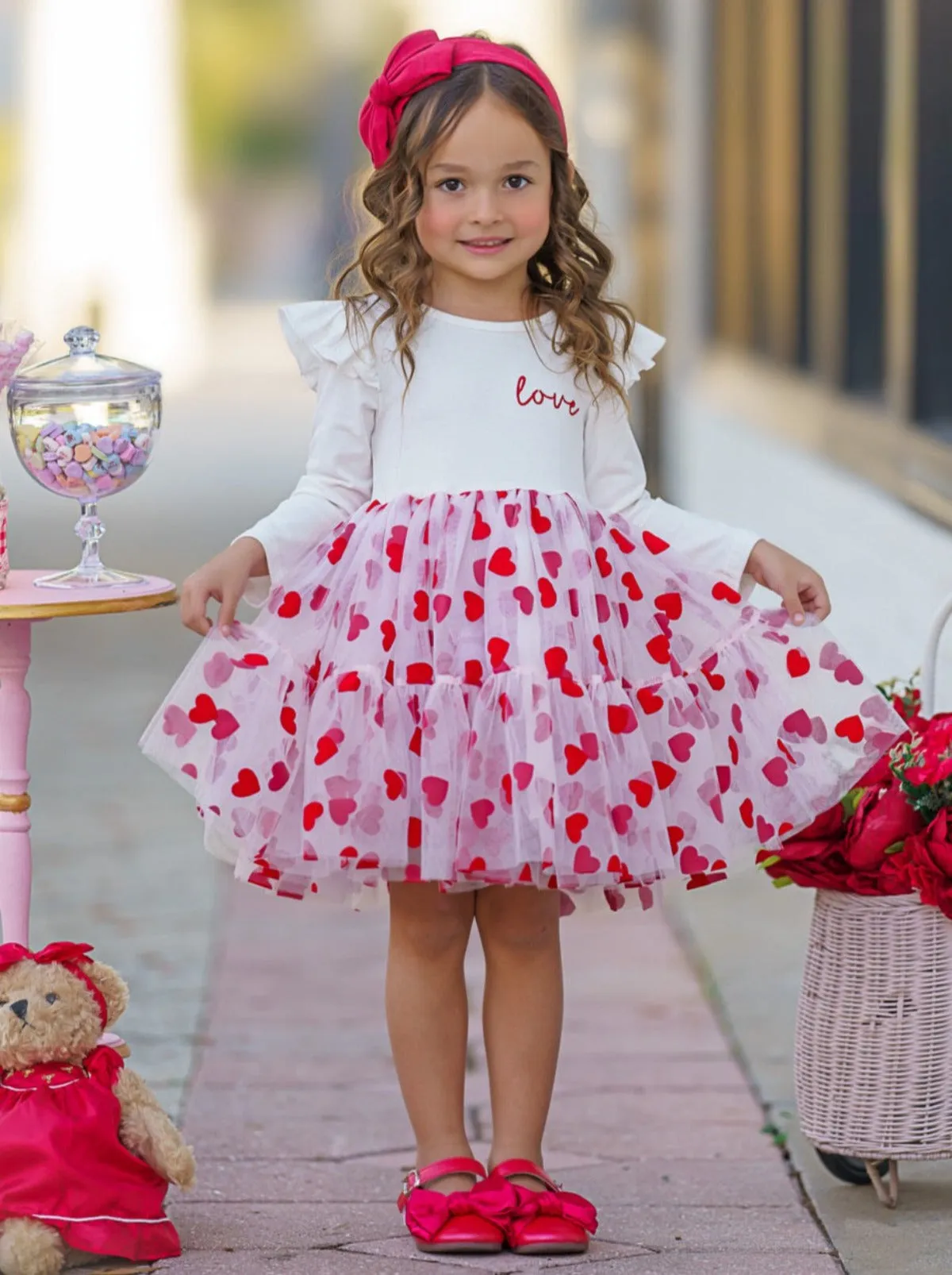 Sweet Love Heart Tutu Dress