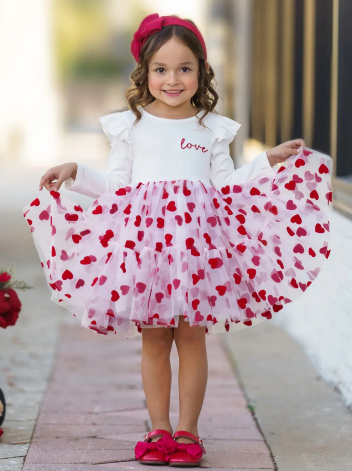 Sweet Love Heart Tutu Dress