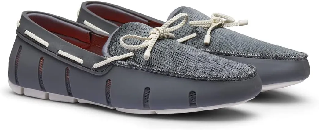 SWIMS Men's Stylish Braided Lace Slip-On Loafers