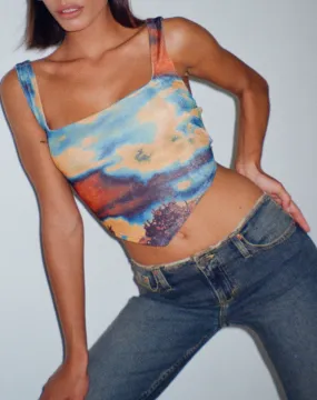 Taban Corset Top in Heat Map