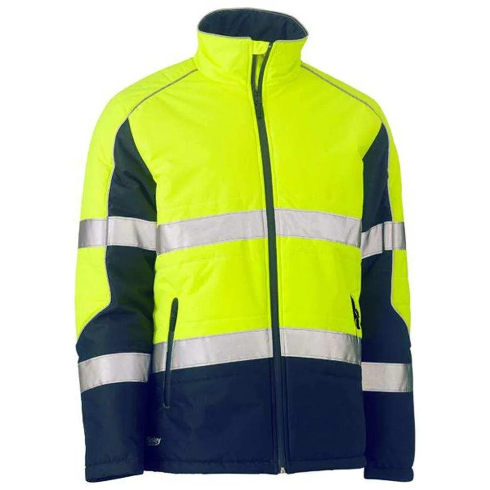 Taped Hi-Vis Puffer Jacket With Stand Collar BJ6829T