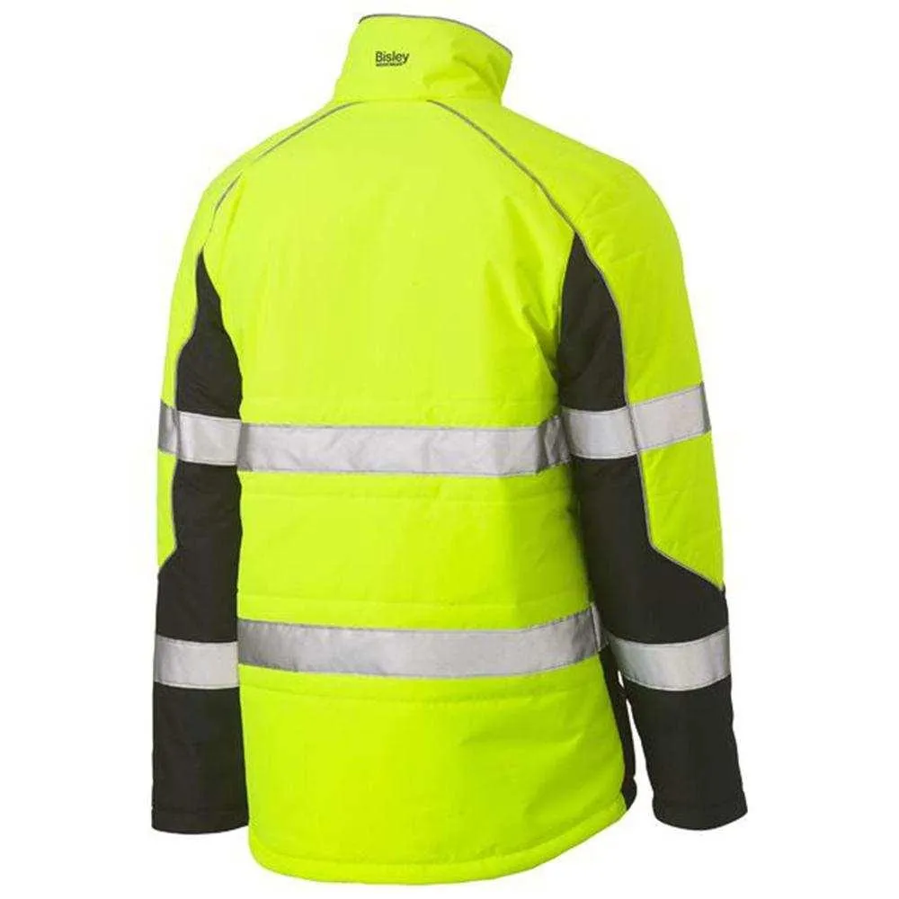 Taped Hi-Vis Puffer Jacket With Stand Collar BJ6829T