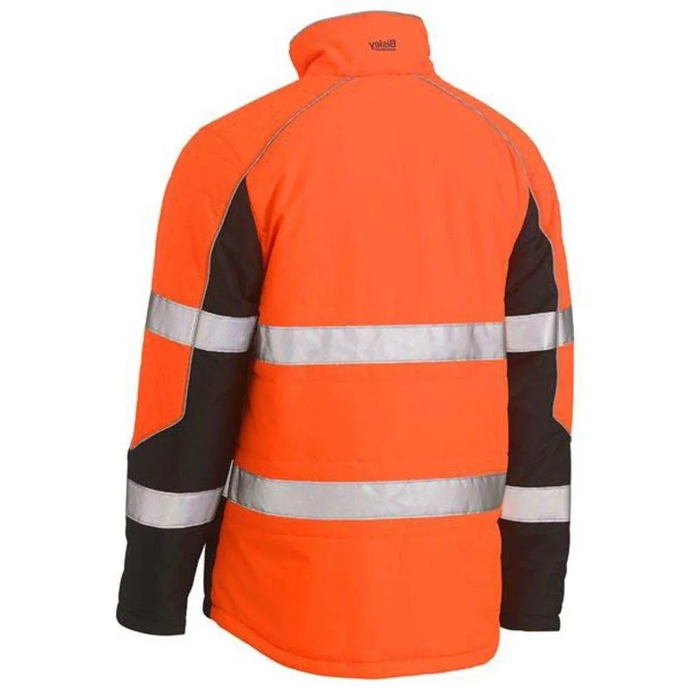 Taped Hi-Vis Puffer Jacket With Stand Collar BJ6829T