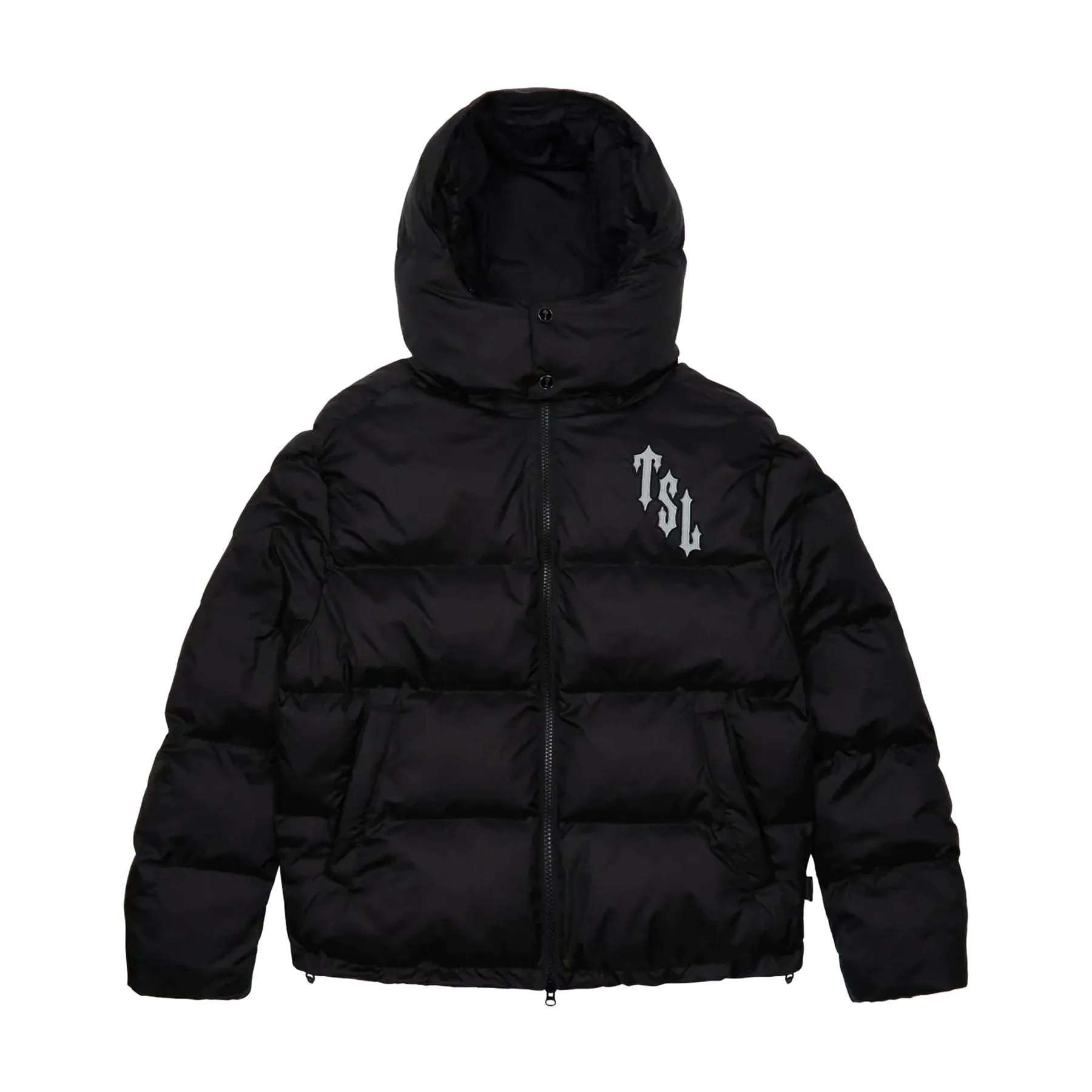 Trapstar Shooters Hooded Puffer Jacket - Black/Reflective