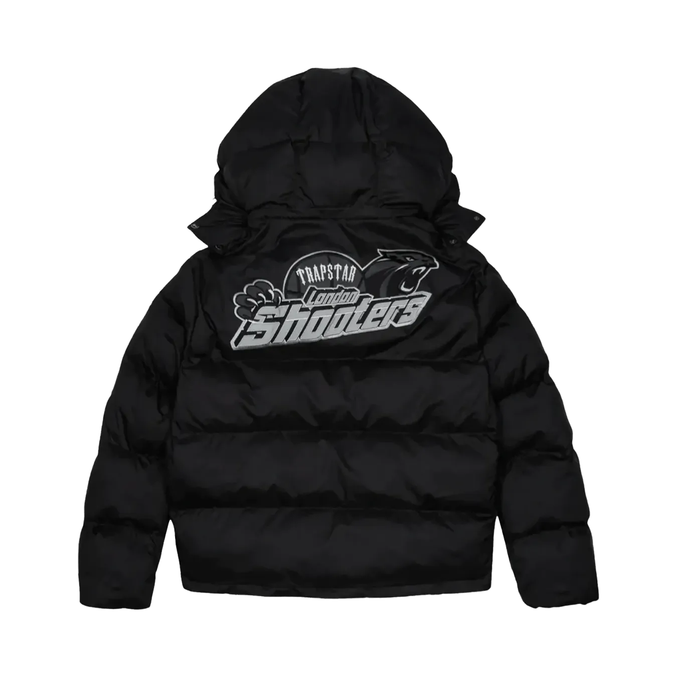 Trapstar Shooters Hooded Puffer Jacket - Black/Reflective