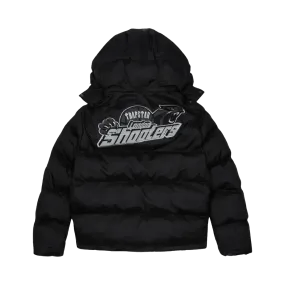 Trapstar Shooters Hooded Puffer Jacket - Black/Reflective