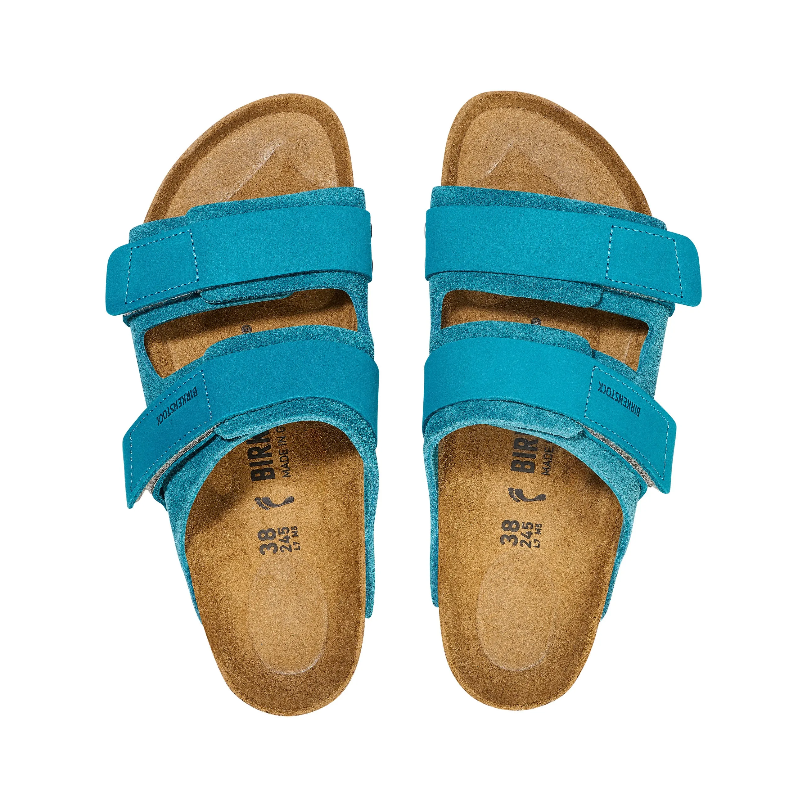 Uji Deep Turquoise Nubuck/Suede Leather