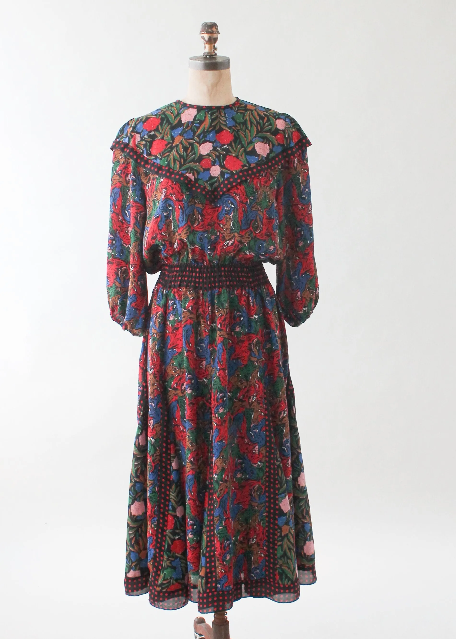 Vintage Diane Freis Floral Dress