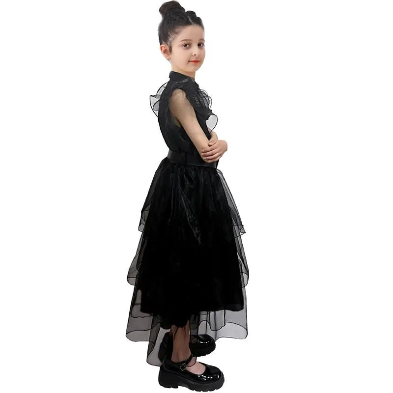 Wednesday Addams Party Dress Costume - Gothic Cosplay Outfit