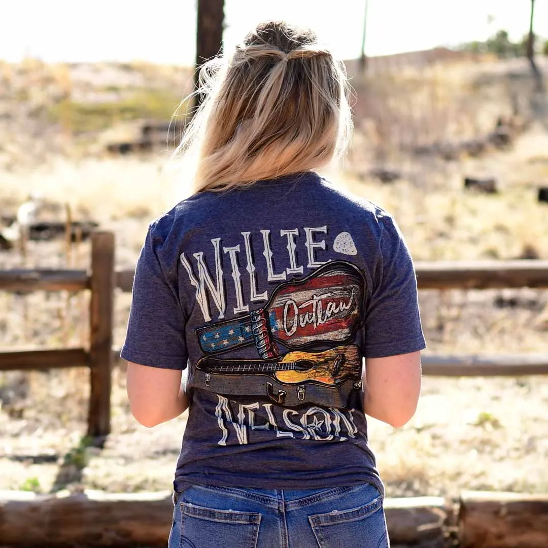 Willie Nelson - Outlaw Guitar T-Shirt