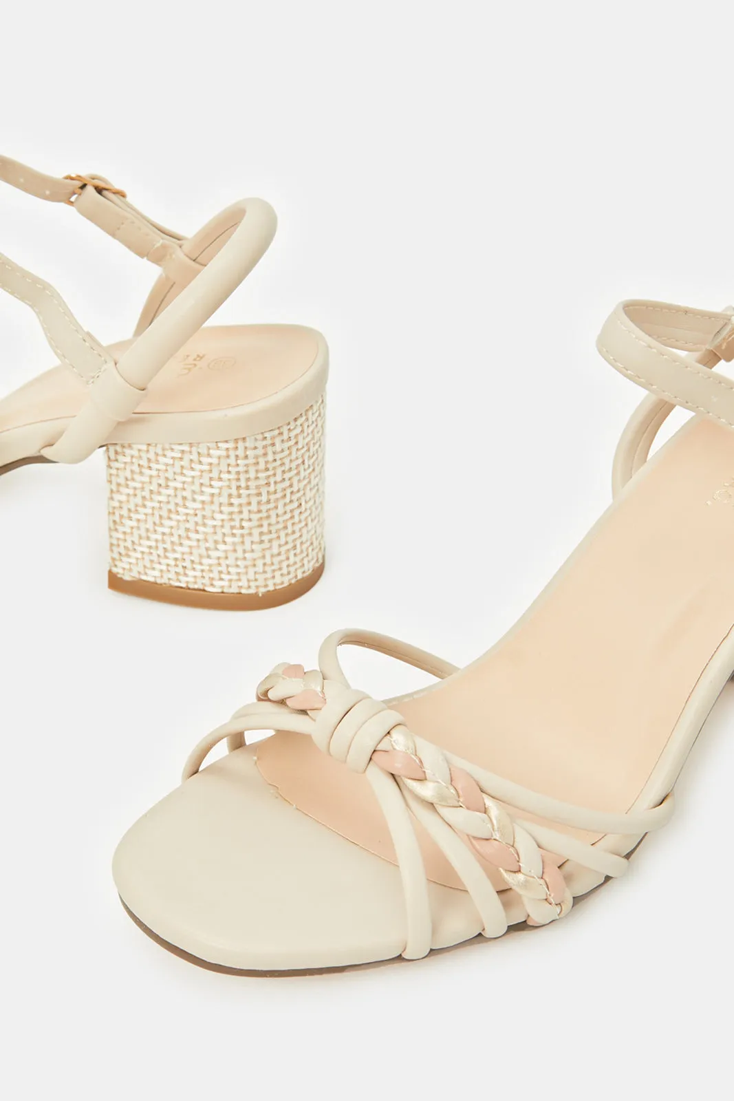 Women Beige Strappy Sandal