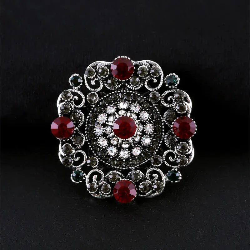 Women's Baroque Palace Crystal Brooch