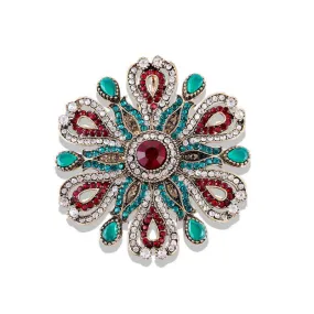 Women's Baroque Palace Crystal Brooch