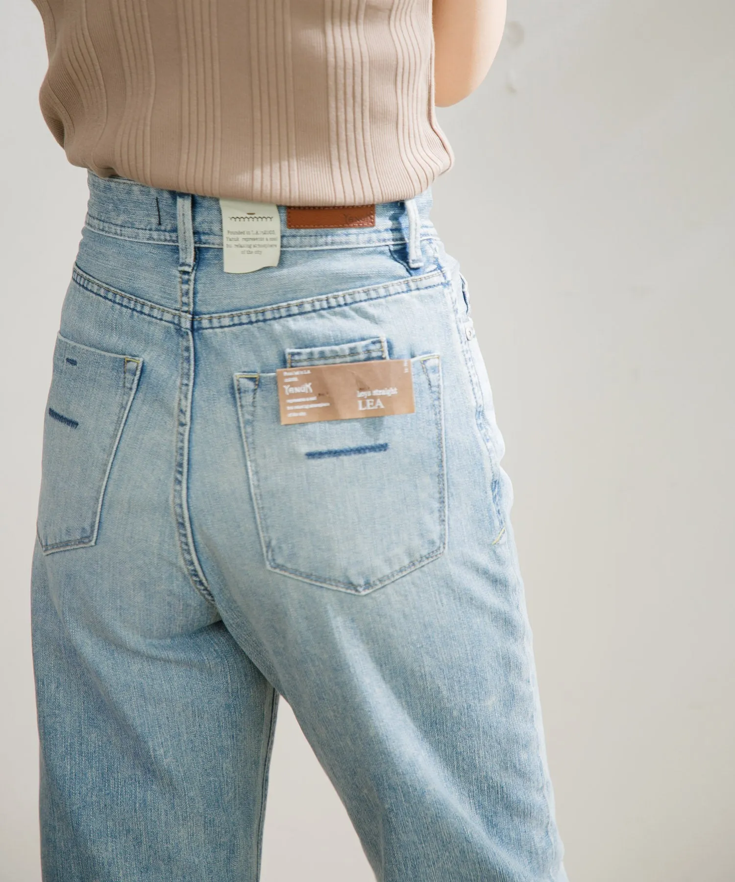 【WOMEN】YANUK ボーイズストレート LEA  TVS Trick Denim