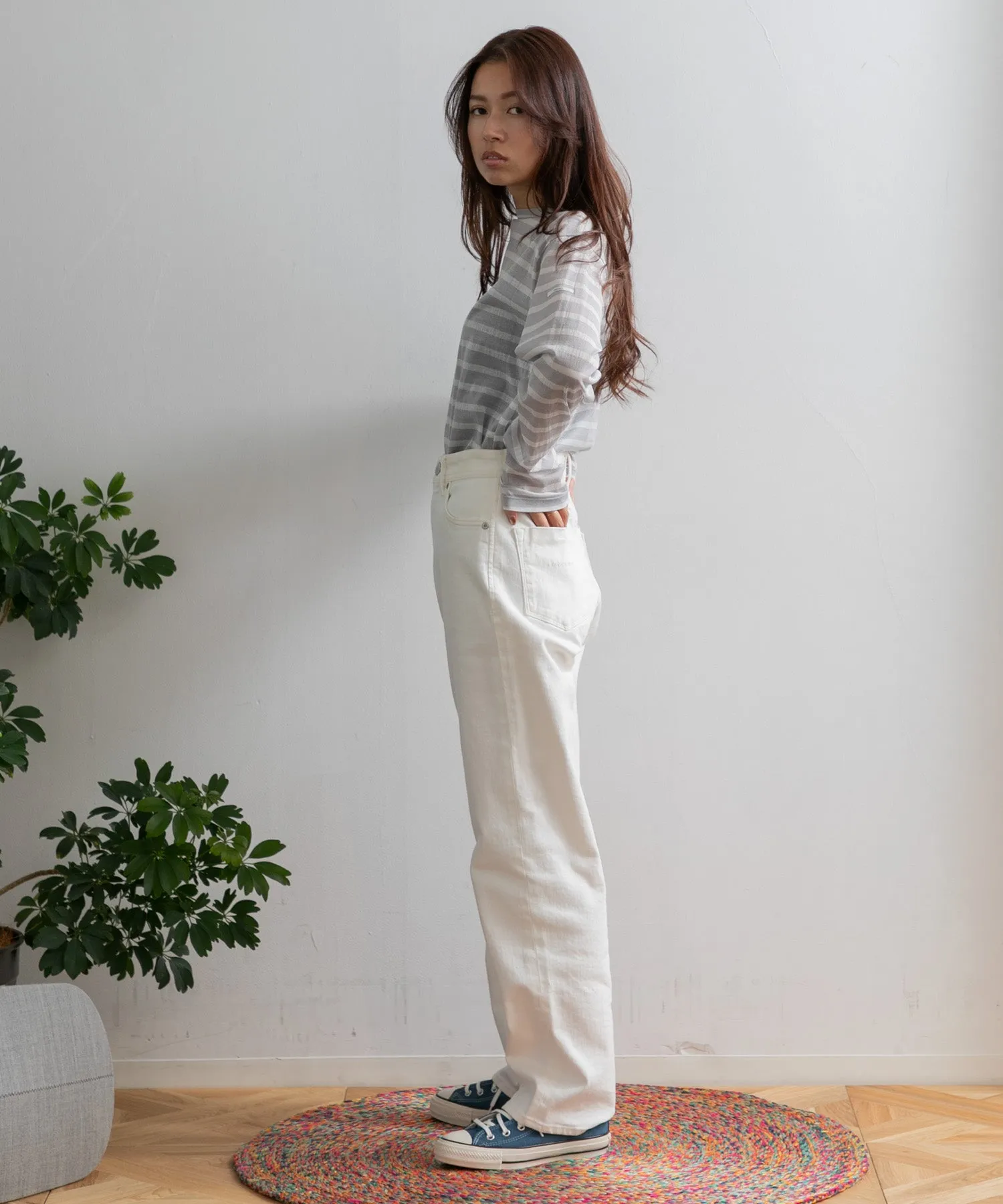 【WOMEN】YANUK ボーイズストレート LEA  WHS Spill Proof