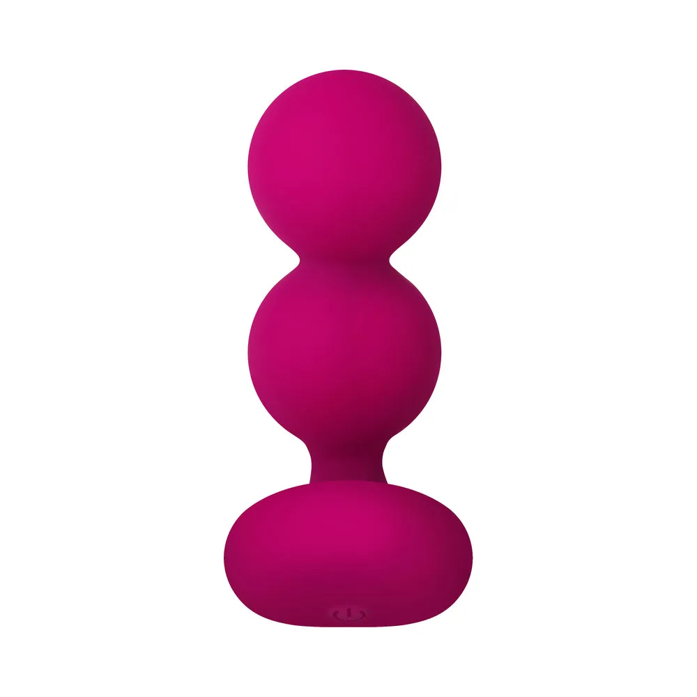 Zero Tolerance Bubble Butt Inflatable Vibrating Beaded Anal Plug Pink