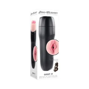 Zero Tolerance Grip It Realistic Vagina Stroker with Movie Download Beige